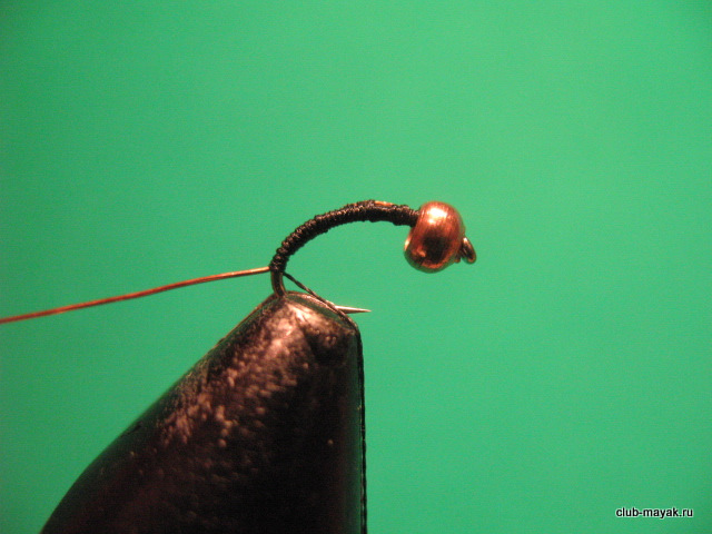 нахлыстовая мушка нимфа Black Gold Bead