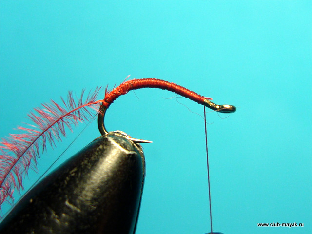 Мокрая мушка Bloodworm Мотыль