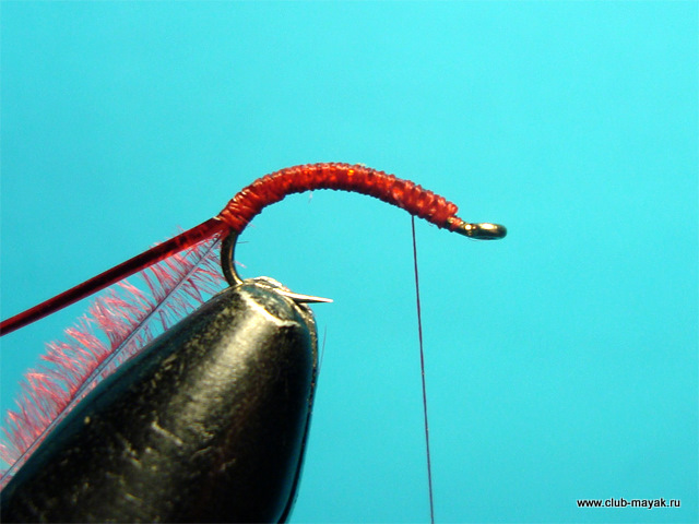 Мокрая мушка Bloodworm Мотыль