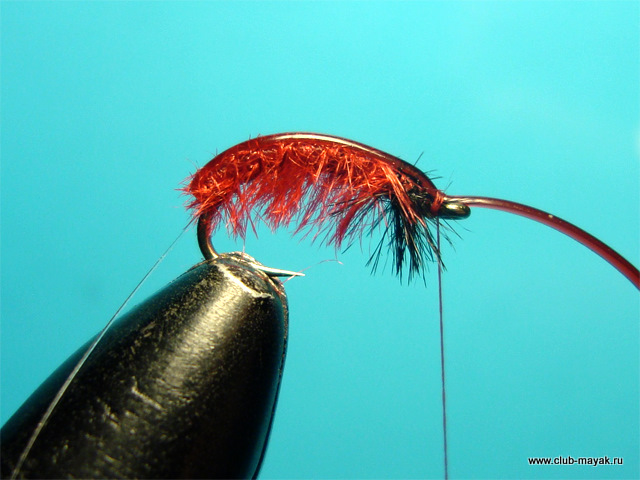 Мокрая мушка Bloodworm Мотыль
