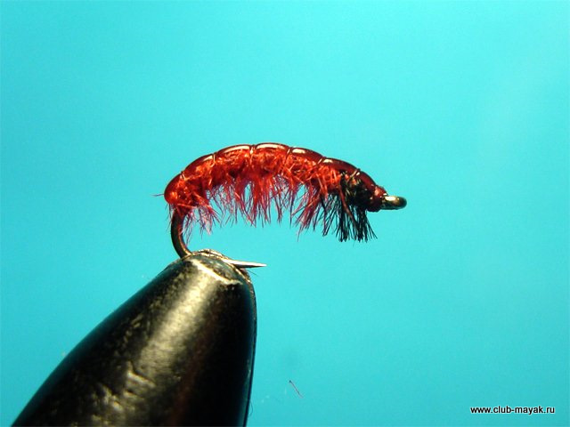 Мокрая мушка Bloodworm Мотыль