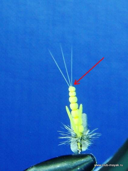 сухая мушка Yellow Mayfly
